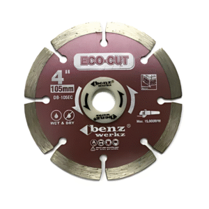 Benz Werkz Diamond Cutting Disc 4  for Masonry & Concrete (Segmented)