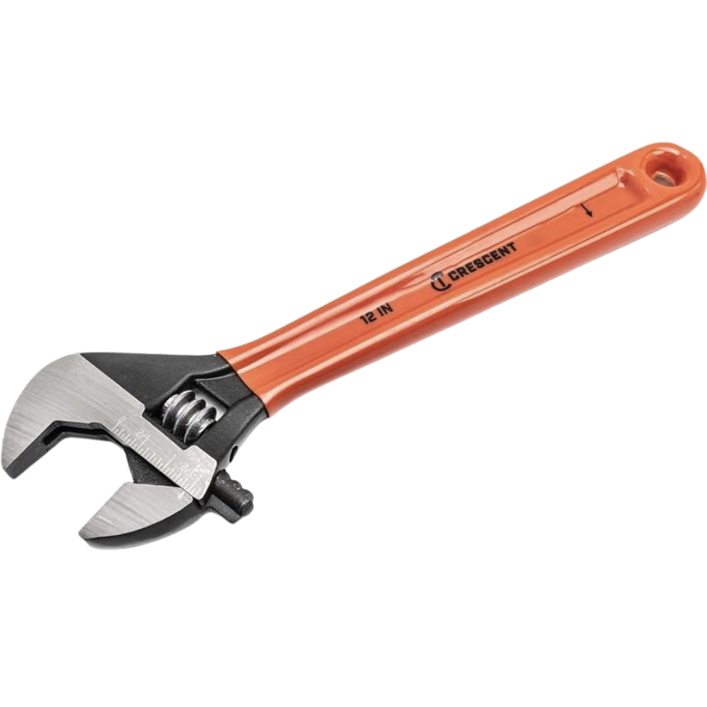 Crescent Heavy Duty Black Oxide with Red Cushion Grip Adjustable Wrench 12" AT212CVS