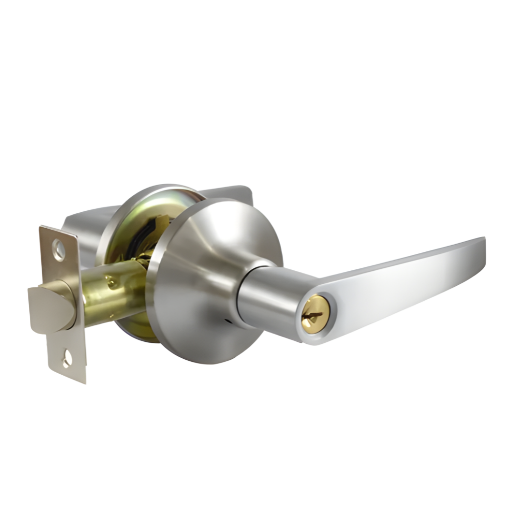 Gateman (Part of Yale) Entrance Function Satin Stainless Steel Tubular Leverset (Satin Nickel) Model: GM3800-7T US15 - Image 2