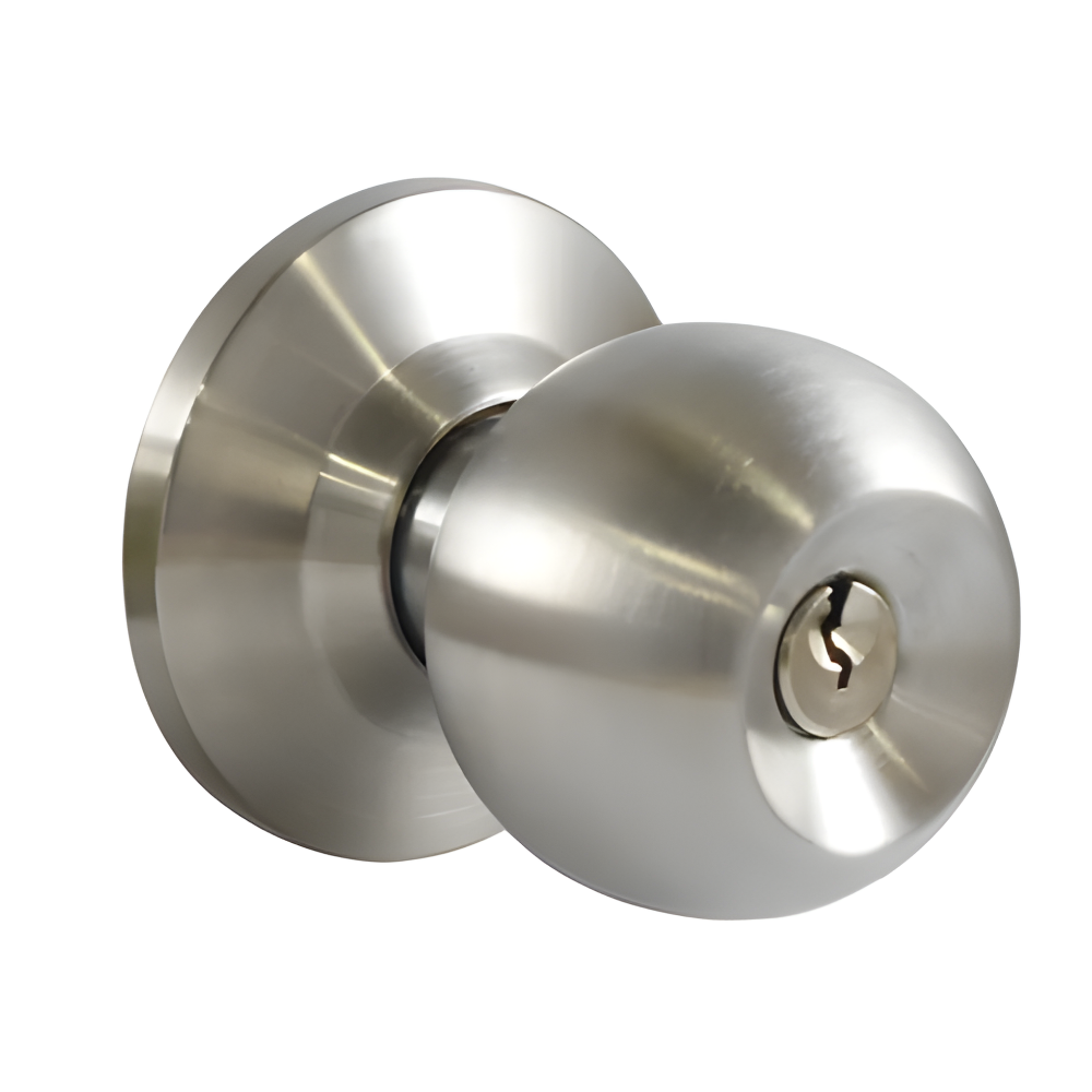 Gateman (Part of Yale) Entrance Function Satin Stainless Steel Cylindrical Knobset Model: GM587-7C-S/S - Image 2