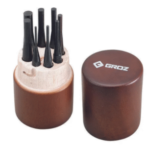 Groz 8 pc. Pin Punch Set 1.5mm to 8mm Round Shank