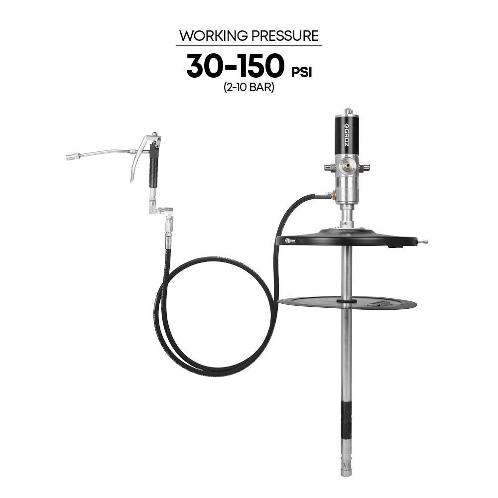 Groz Air Operated Grease Ratio Pumps 50 is to 1 2