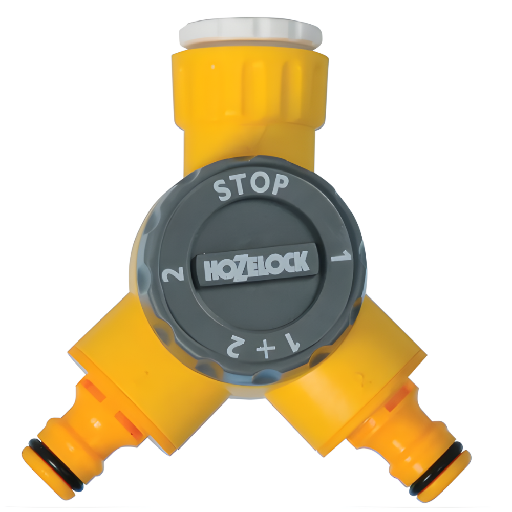 Hozelock Dual Hose Tap Connector 1/2 and 3/4BSP 2155