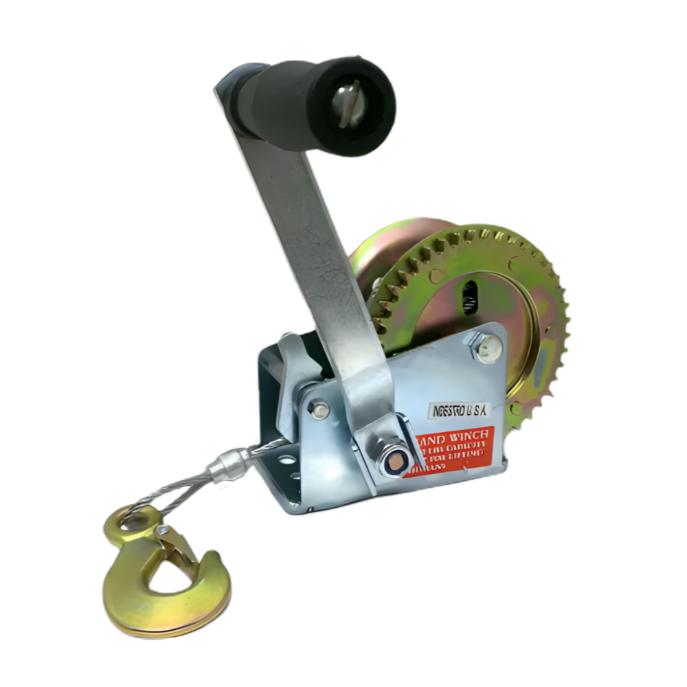 Indestro Heavy Duty Hand Crank Winch (1,200lbs & 2000lbs.) Capacity 26ft.