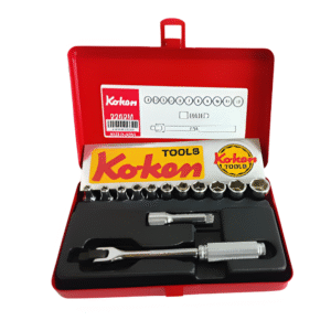 Koken 13pc. 1/4 Dr. Socket Set 4mm - 12mm 6pts. Made in Japan Model: 2262-M
