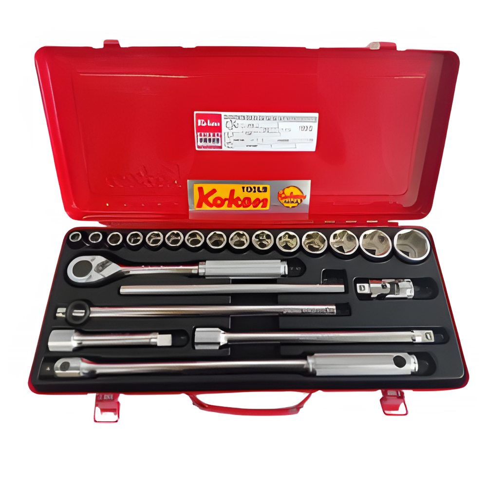 Koken 22pc. 1/2 Dr. Socket Set 9mm - 32mm 6pts Made in Japan 4244M-6P