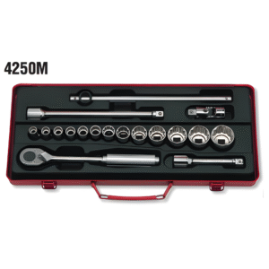 Koken 18 pc. 1/2 Dr. Socket Set 10 to 32mm 12 pts. 4250M Made in Japan