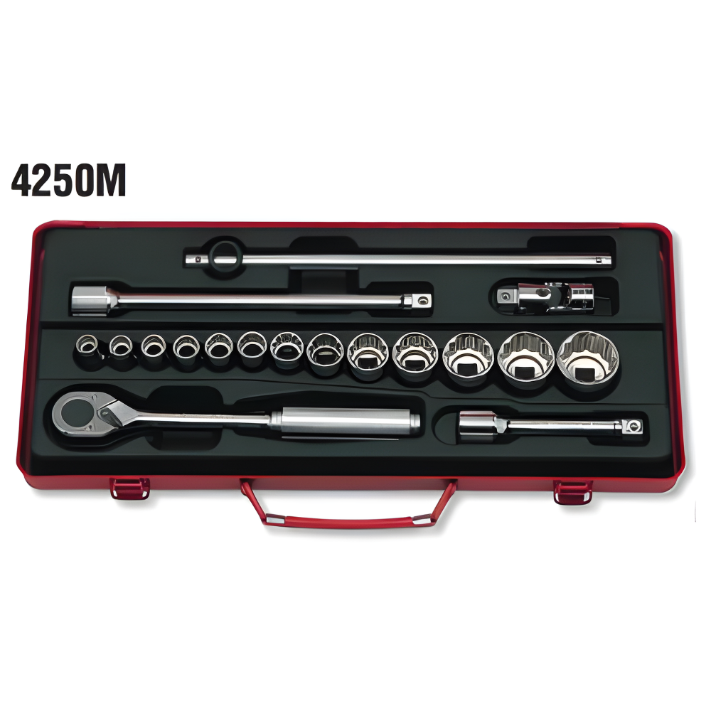 Koken 18 pc. 1/2 Dr. Socket Set 10 to 32mm 12 pts. 4250M Made in Japan