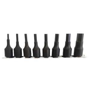 Koken 8pcs. 3/8 Dr. Impact Hexagonal Head Socket Set on Rail  1/8 - 1/2  Made in Japan Model: RS3012A/8-L52
