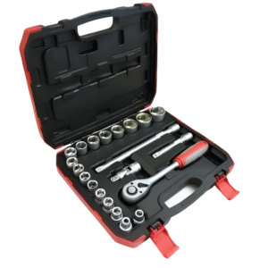 M10 21pc. 1/2 Dr. Heavy Duty Socket Set 8 to 32mm 6pts.