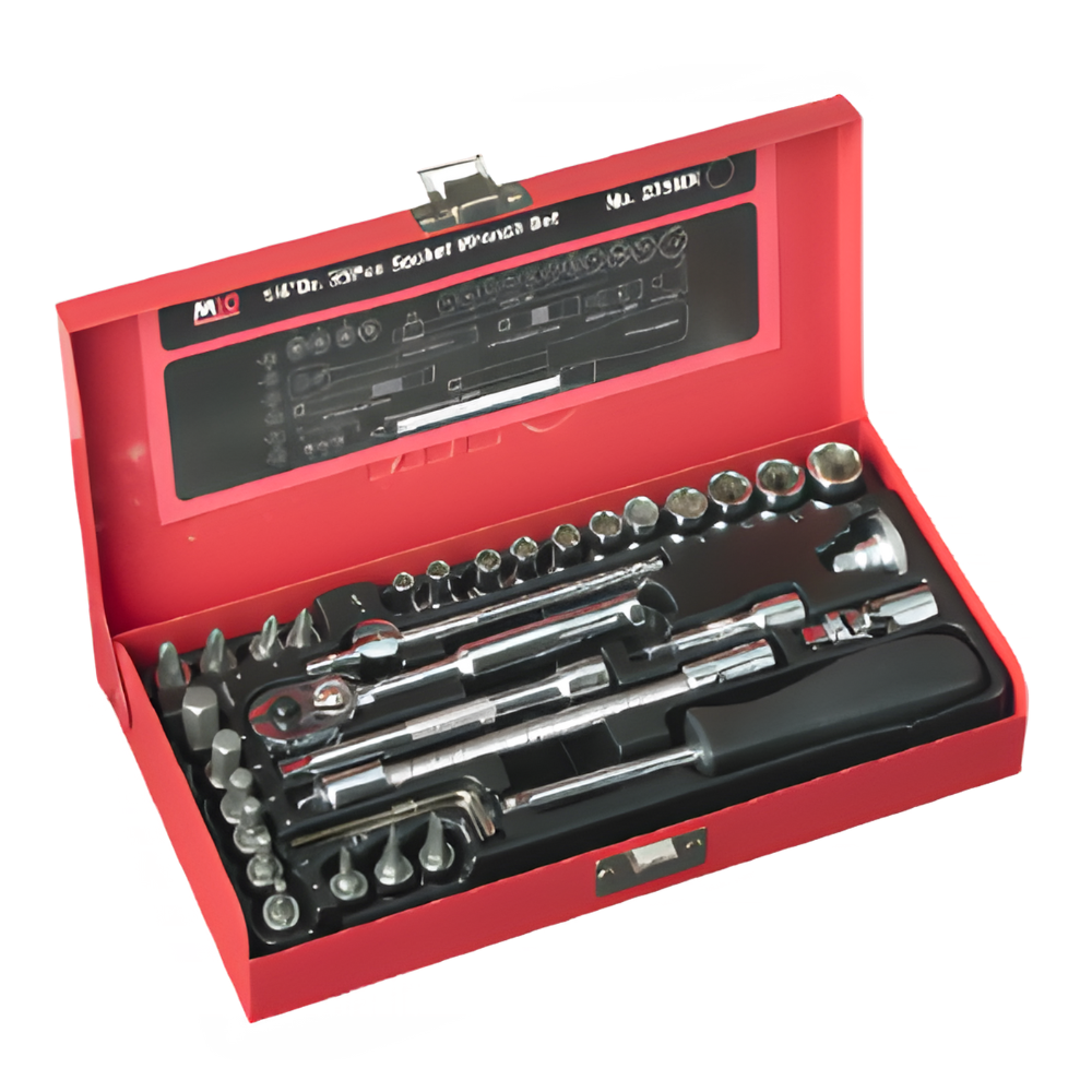 M10 35pc. 1/4 Dr. Socket Set 4 to 13mm 6pts. 235MX