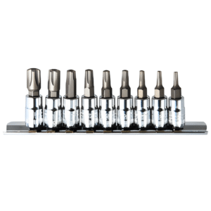 M10 9pc. 1/4 Dr. Star Torx Socket Set T10 to T50 SS5-9