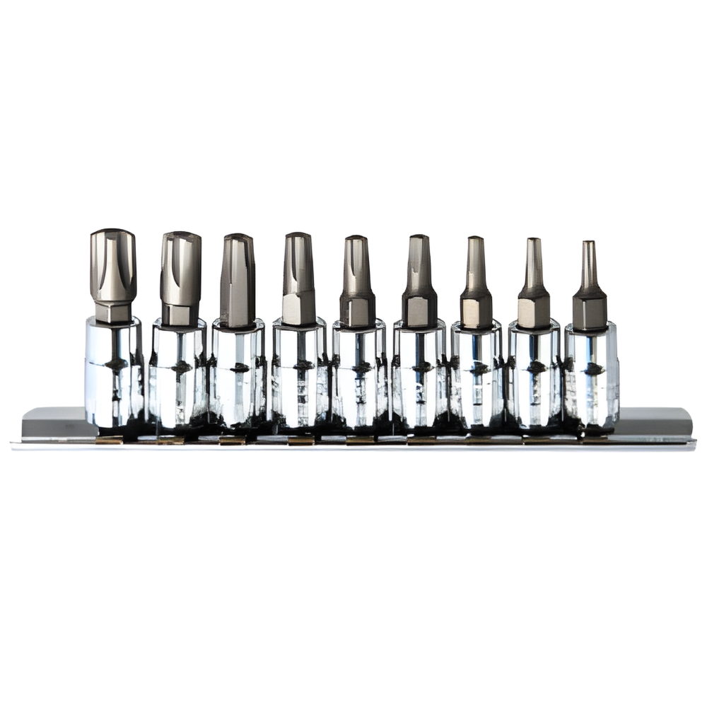 M10 9pc. 1/4 Dr. Star Torx Socket Set T10 to T50 SS5-9