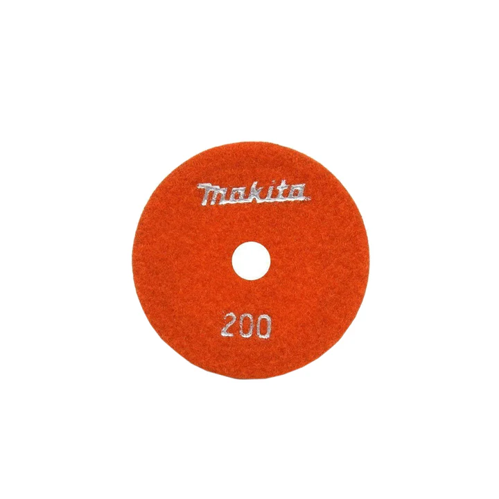 Makita 4 Diamond Polishing Pad for Stone Polisher orange
