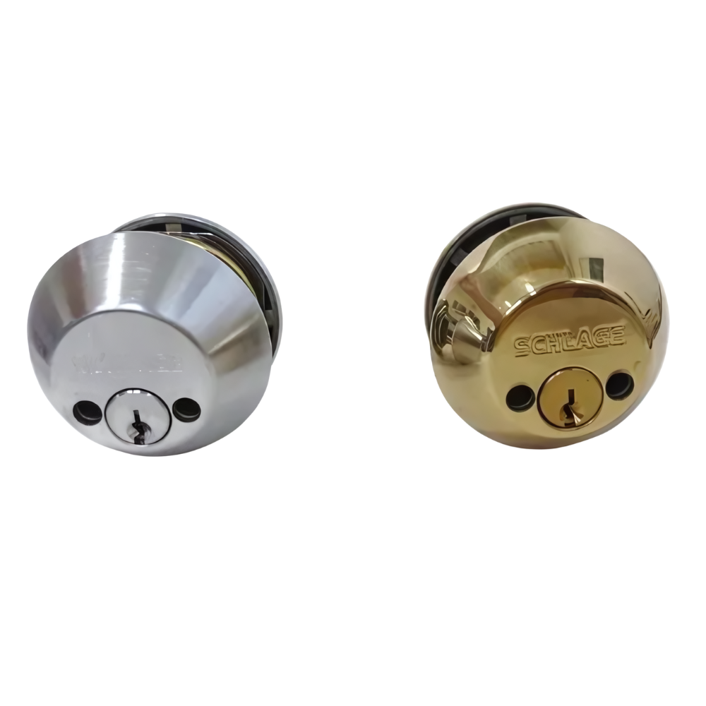 Schlage Double Cylinder Deadbolt - Polished Brass or Satin Chrome Model: B362N 605 or B362N 626 Made in Canada