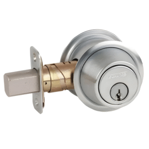 Schlage Double Cylinder Commercial Grade Deadbolt - Satin Chrome Model:  B562P 626 Made in Mexico