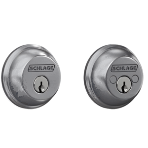Schlage Double Cylinder Deadbolt - Satin Chrome Model: B62N6 626 Made in Mexico