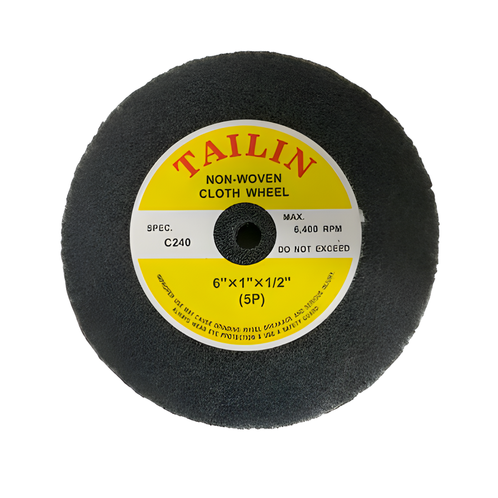Tailin Non-Woven Cloth Wheel 6"x1"x1/2" Grit C240 5P