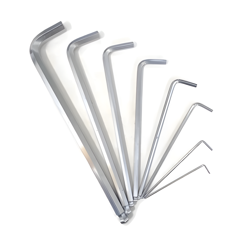 Eight Hex Ball Point Long Allen Key Wrench Chrome 1.5 to 10mm Made in Japan