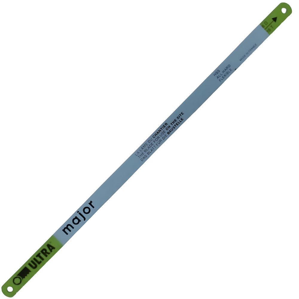 Ultra Major Flexible All Hard H.S.S. Hacksaw Blade 12" x 18T Made in France