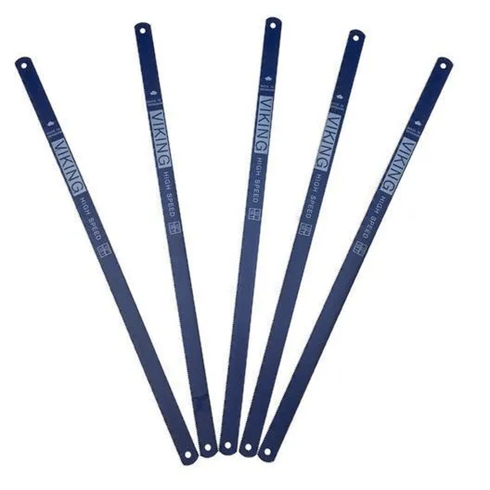 Viking 5pcs. High Speed Hacksaw Blade 12"x18 Teeth Made in Denmark