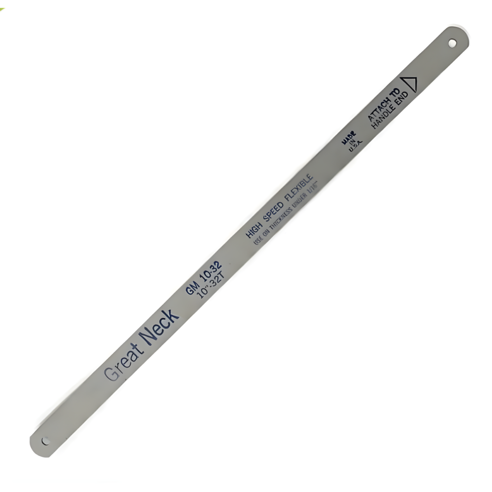 Great Neck Flexible High Speed Hacksaw Blade 10" x 32T Made in U.S.A.