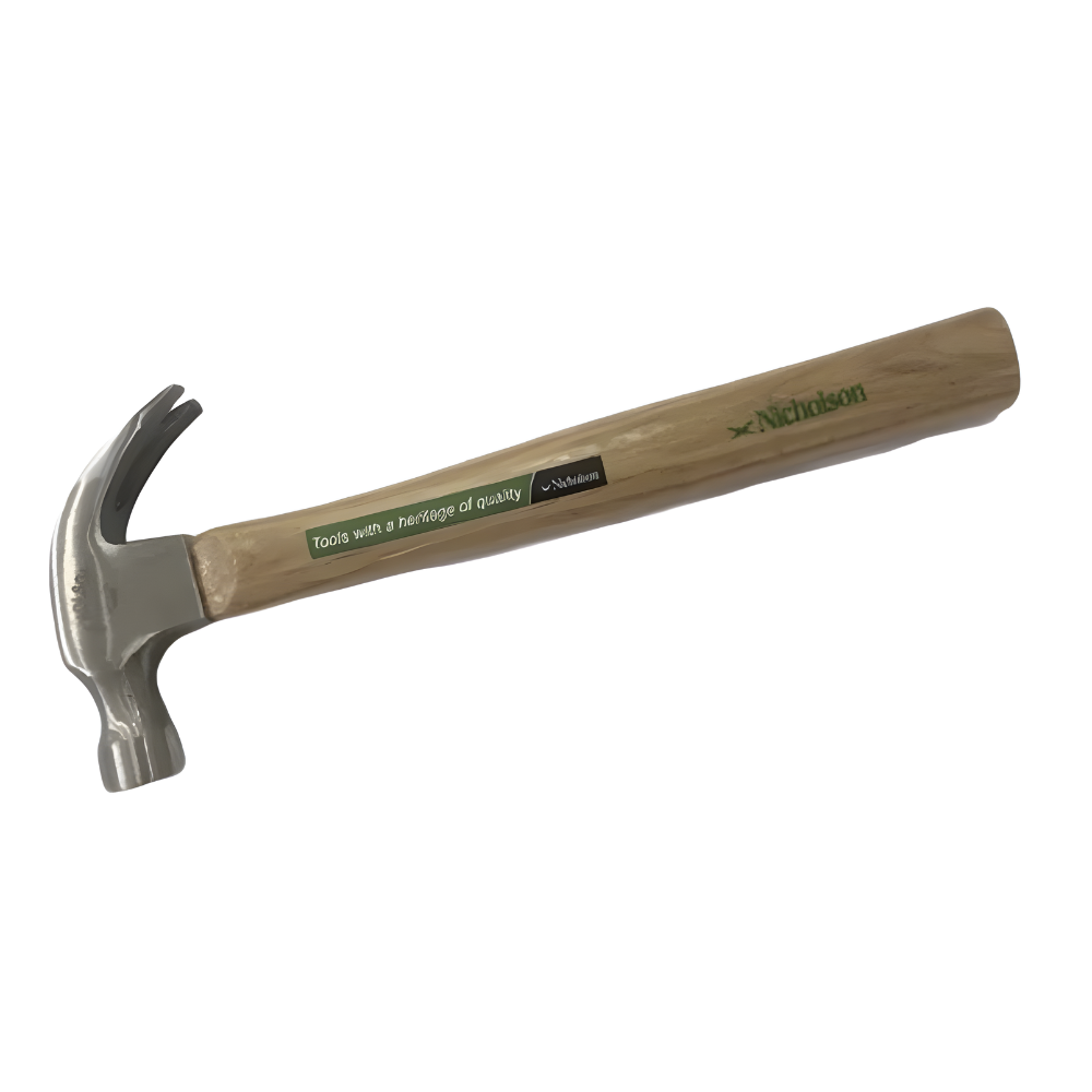 Nicholson Heavy Duty Wood Handle Claw Hammer 16oz.