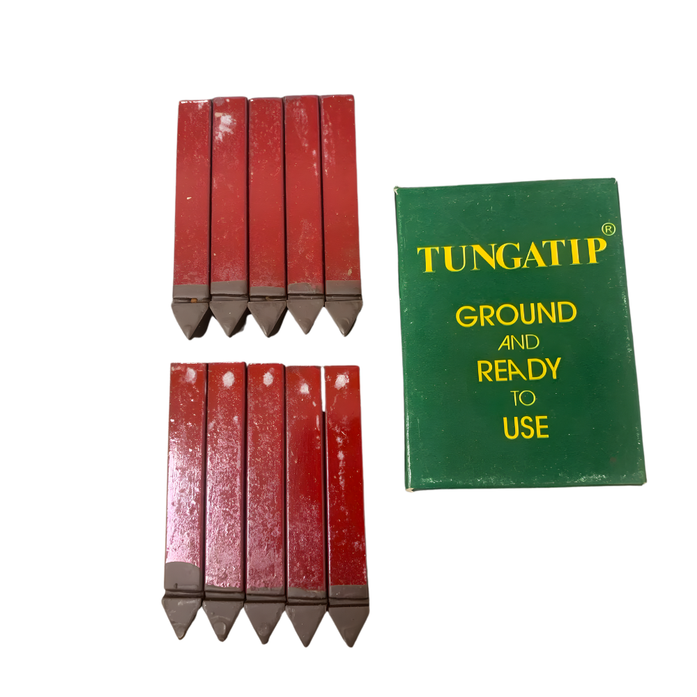 10 pcs. Tungatip Carbide Tool Bit 1/2" - (Straight, Left & Right)
