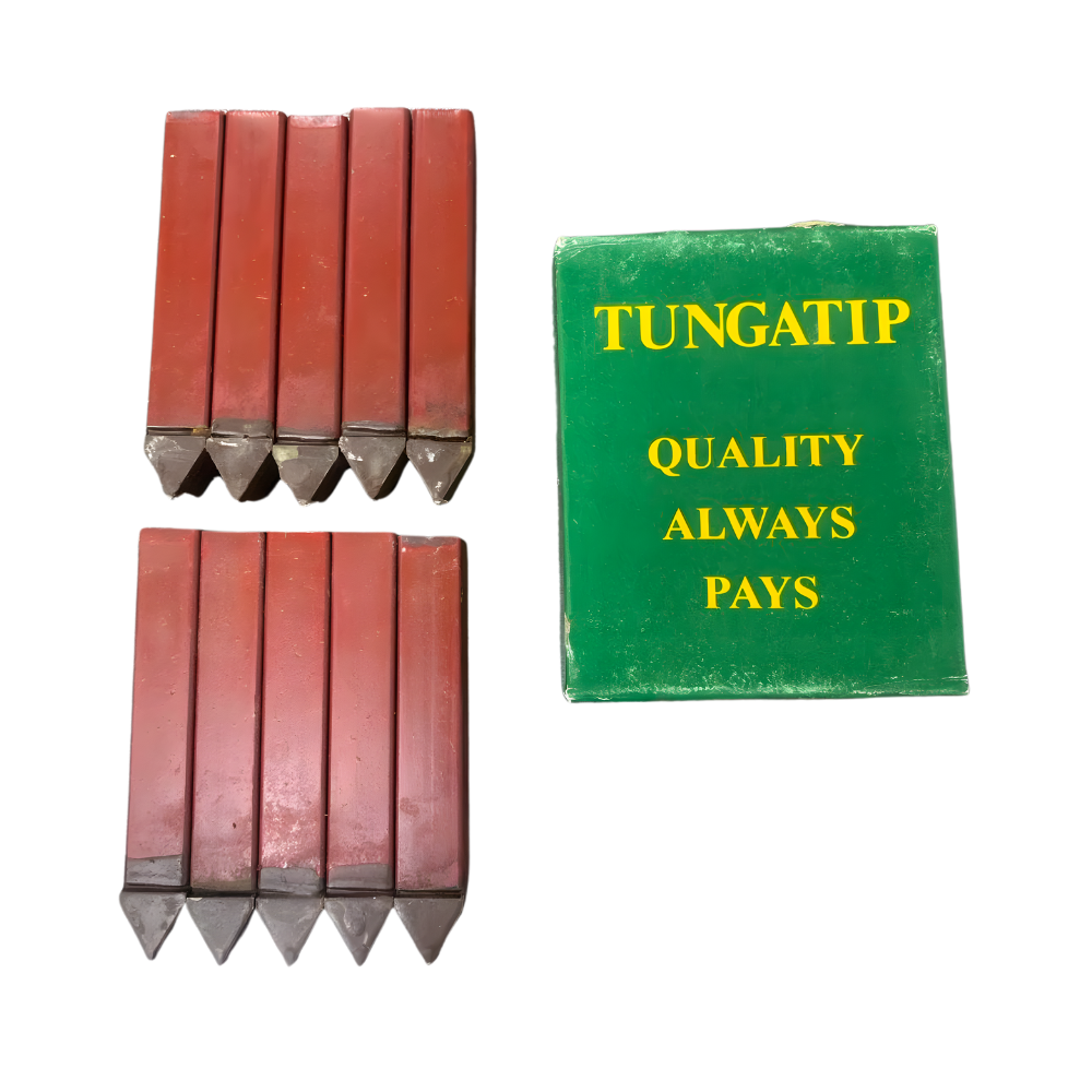 10 pcs. Tungatip Carbide Tool Bit 1/4" - (Straight, Left & Right)