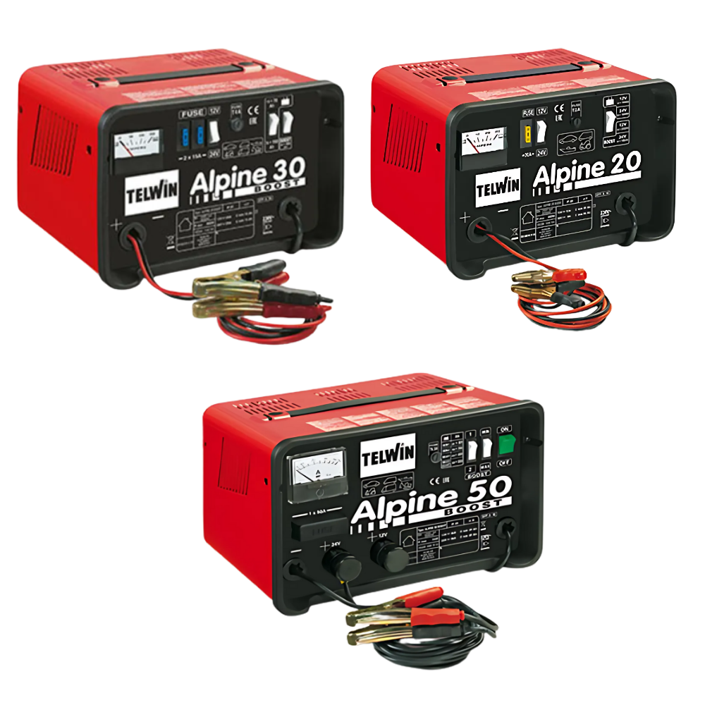 Telwin Alpine Boost Battery Charger (Alpine 20, 30 & 50) Made in Italy