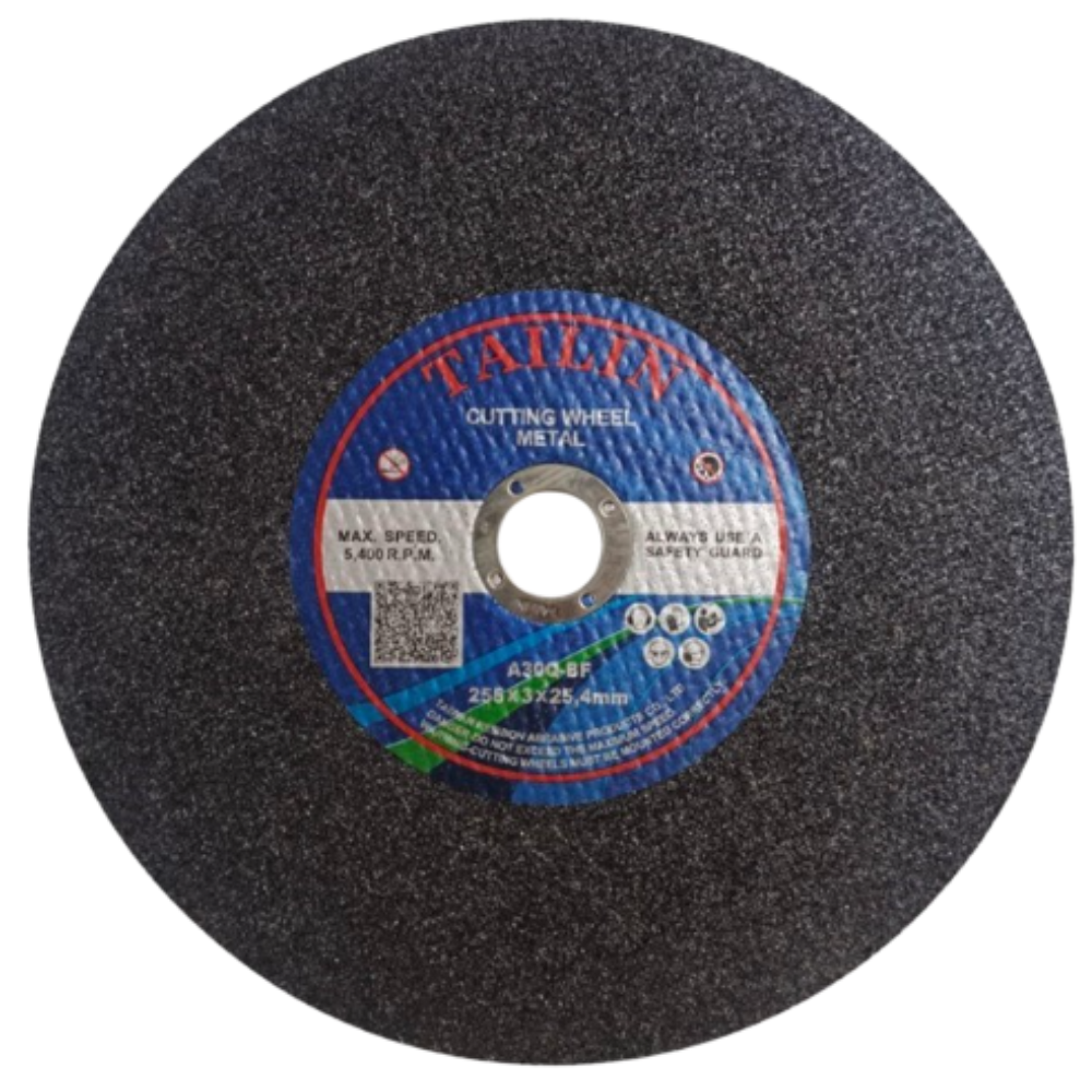 Tailin Cutting Disc 10 inches  (255mm x 3mm x 25.4mm) A30Qv 1G (1pcs & 1box/25pcs)