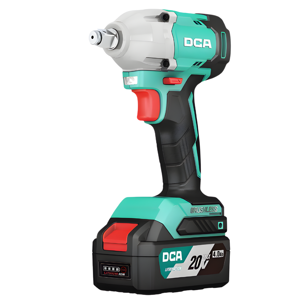 DCA DM 20V Cordless Brushless Impact Wrench 1/2" Drive 298Nm Model: ADPB298