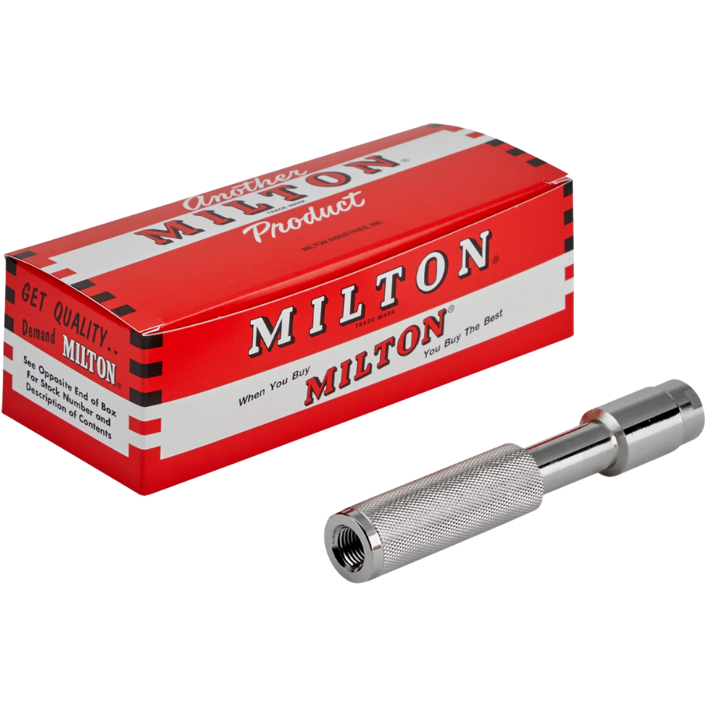 Milton 1/4" FNPT Long Handled Lock-on Threads Air Chucks Model: 1471
