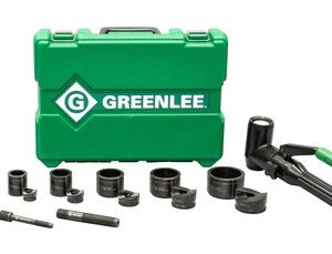 Greenlee Quick Draw 90° 8-Ton Hydraulic Knockout Kit with SlugBuster® 1/2" to 2" 7906SB Made in USA