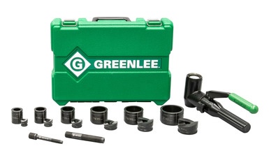 Greenlee Quick Draw 90° 8-Ton Hydraulic Knockout Kit with SlugBuster® 1/2" to 2" 7906SB Made in USA