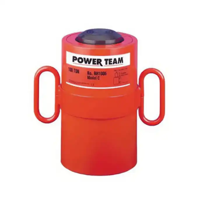 Power Team RH Series Double-Acting Center Hole  Hydraulic Cylinders Made in U.S.A.
