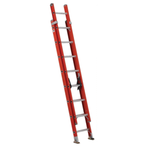 Louisville FE3200 Series Fiberglass Extension Ladder 300lbs. Made in Mexico