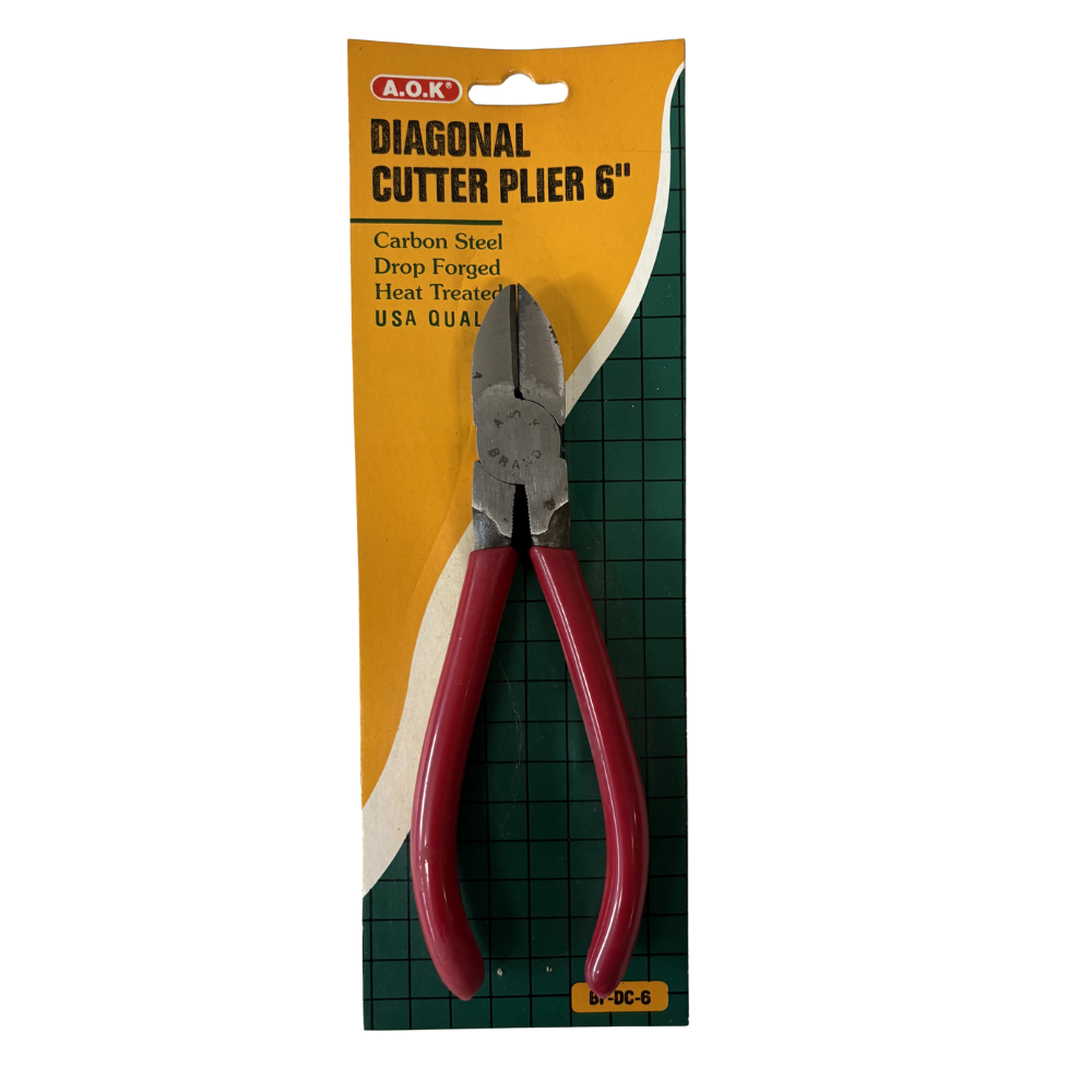 AOK Diagonal Cutter Pliers 6" Made in Taiwan