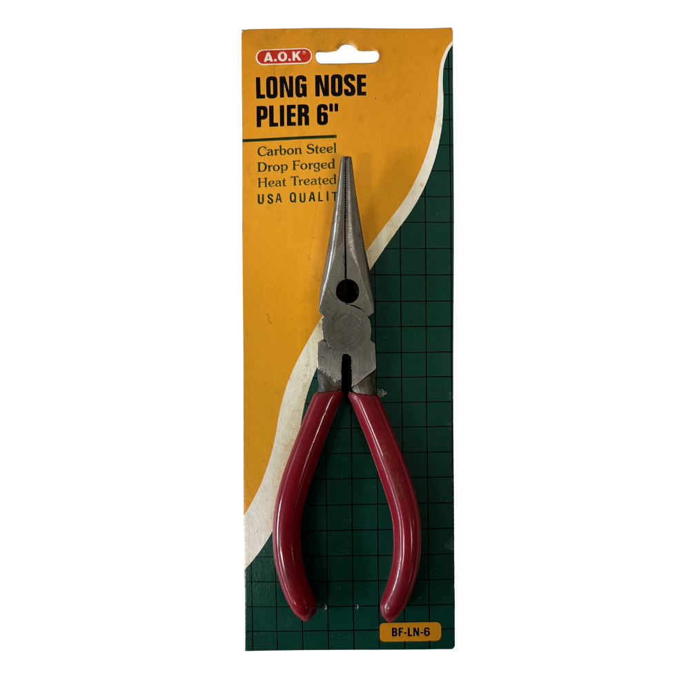 AOK Long Nose Pliers 6" Made in Taiwan
