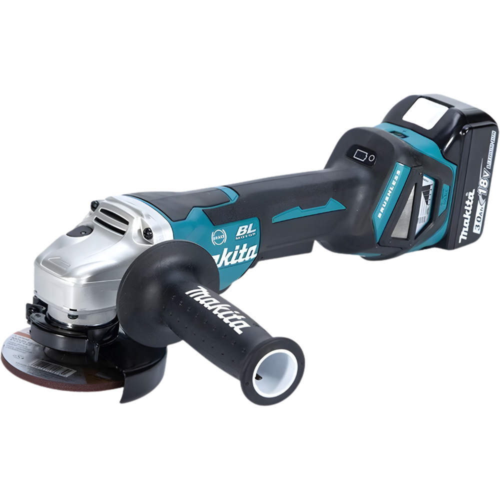 Makita DGA418Z Cordless  Angle Grinder, Variable Speed, Anti-Restart Function, Electric Brake, Paddle Switch 18V (LXT-Series) [Bare]