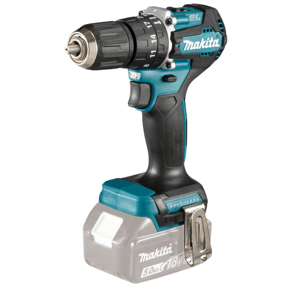 Makita 13mm (1/2″) 40 N·m (350 in.lbs.) Cordless Hammer Driver Drill 18V LXT® Li-Ion [Bare Tool] DHP487Z