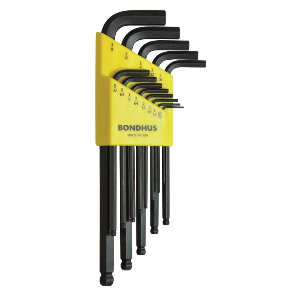 13pc. Bondhus 10937 Ballpoint Long Allen Wrench 0.050" to 3/8" BLX13 Made in USA