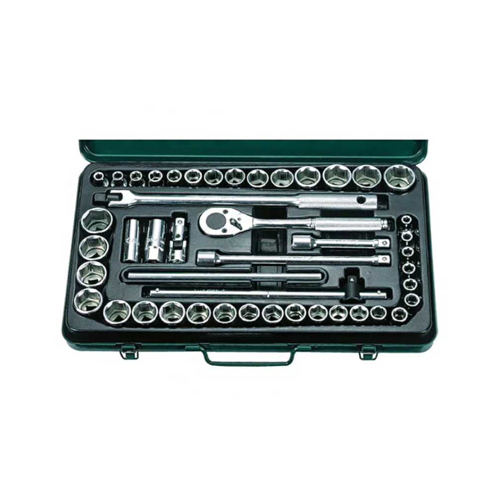 Hans 4646-2MA 46pcs. 1/2"Dr. Socket Wrench Set Metric & SAE 12Pts.