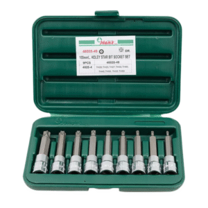 Hans 46025-49 1/2″ Drive 9pcs. Holey Star Bit Socket Set 100mmL