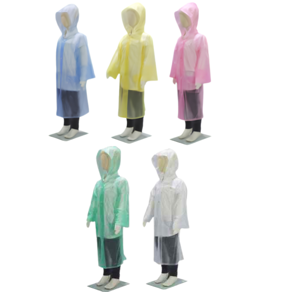 Hercules #1010 Boys/Girls Kids UNISEX Transparent Rainwear