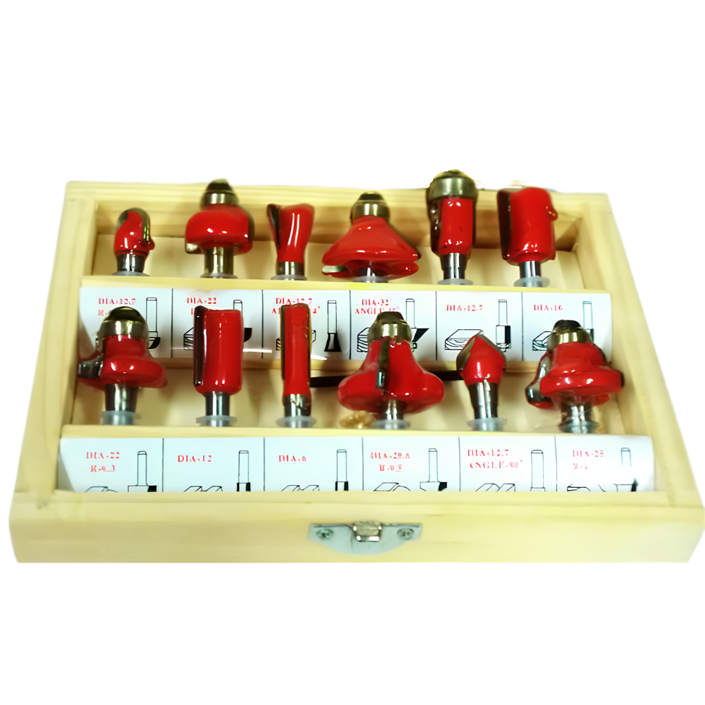 John Benzen 15pcs. 1/4" Shank Router Bit Set
