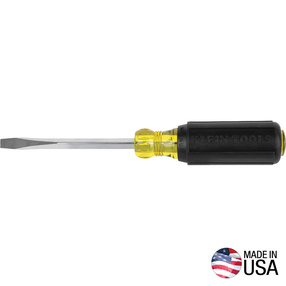 Klein 1/4-Inch Keystone Screwdriver, 4-Inch Square Shank 600-4