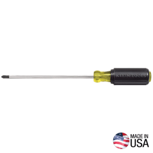 Klein #2 Phillips Screwdriver, 7-Inch Round Shank 603-7