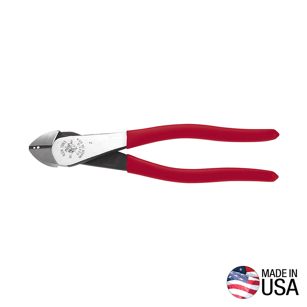 Klein High-Leverage, Stripping Diagonal Cutting Pliers 8" D243-8