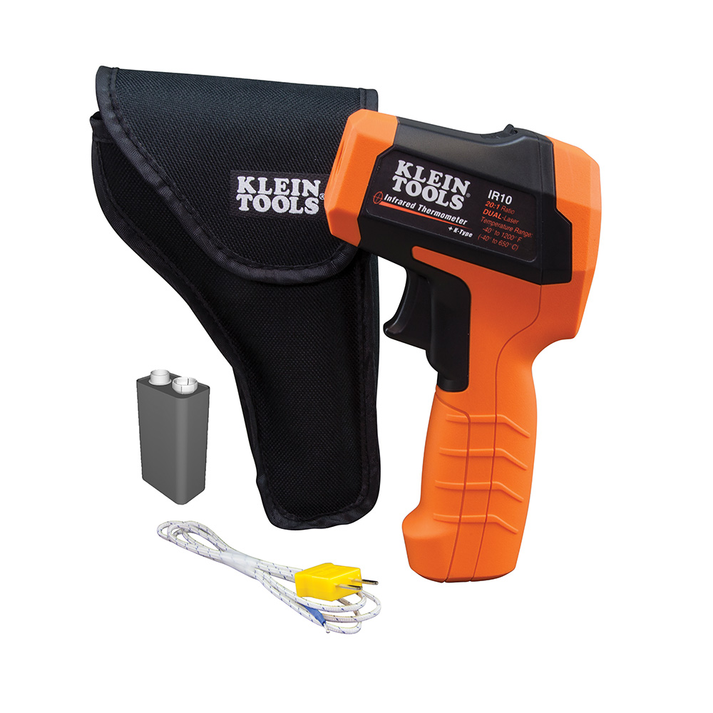 Klein Dual-Laser Infrared Thermometer, 20:1 IR-10